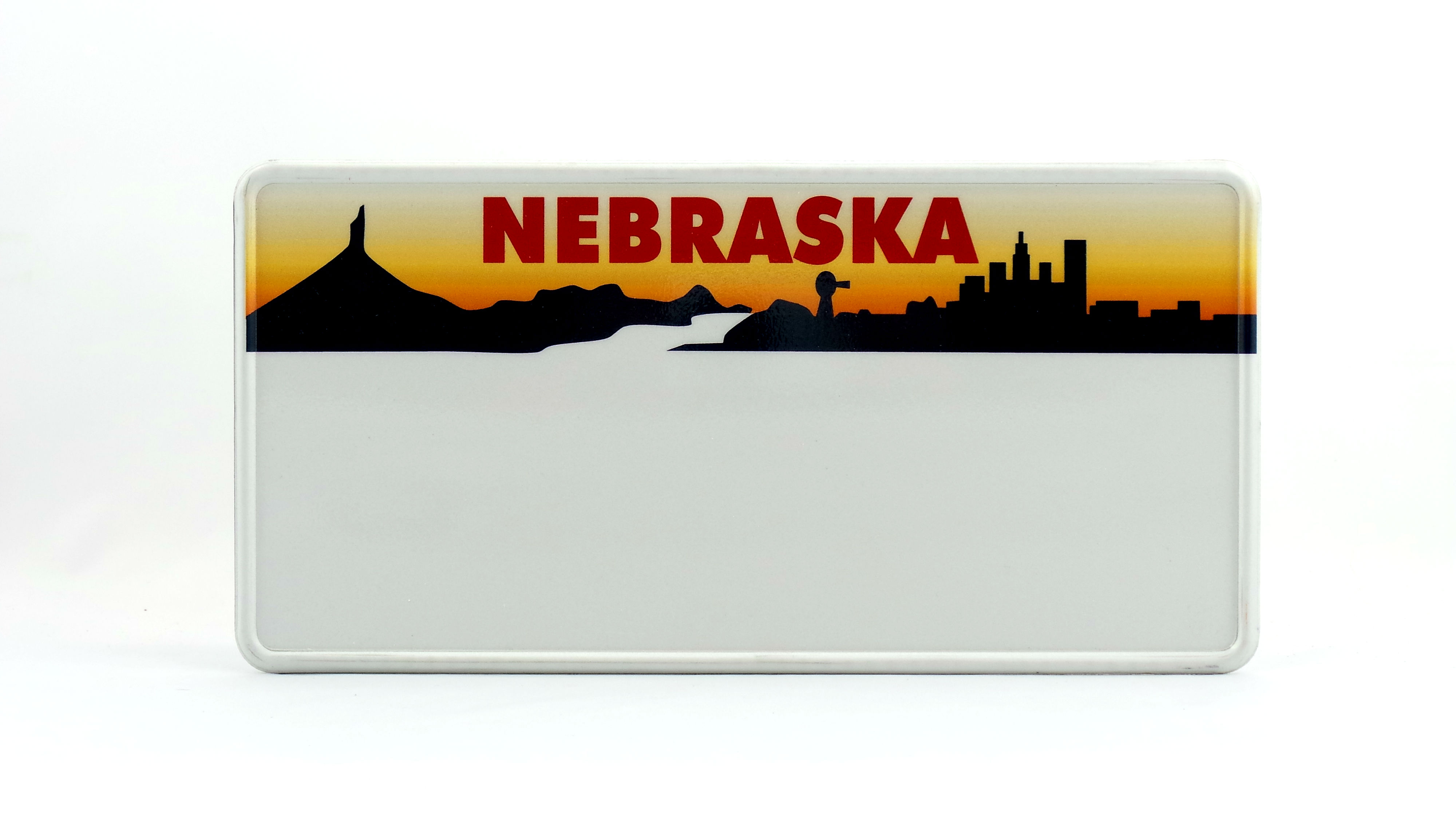 Nebraska US USA License Plate Number Plate Embossed Custom Border eBay